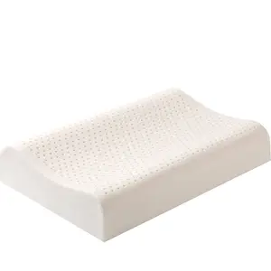 Natuurlijk Thaise Latex Kussen Met Katoenen Hoes Slaap Orthopedisch Traagschuim Bed Neksteun Pijnstilling Kussen - Product Image 1