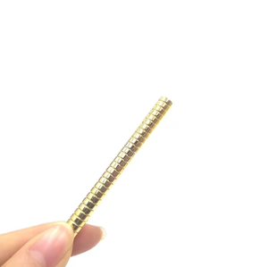 TRONSUM  Biomagnetic Therapy Permanent Small 24k Faux  Gold  Cylinder Magnets