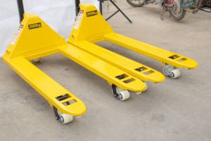 5 ton hydraulische palletwagen/heftruck handpallettruck met PU nylon wielen - Product Image 4