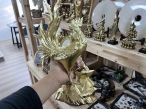 <span class=keywords><strong>Gallo</strong></span> de estilo chino que simboliza las cosas buenas está llegando a casa sala de estar nueva decoración de la casa regalo de buenos deseos artesanía de resina - Product Image 5