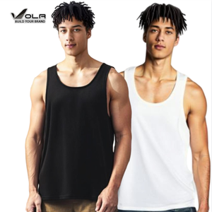 2025 Tùy Chỉnh 97% Cotton 3% Spandex Thể Dục Thoáng Khí Phòng Tập Thể Dục Đua Singlet Tập Luyện Đào Tạo Chạy Singlet Tank Top Cho Nam Giới - Product Image 1