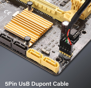 <span class=keywords><strong>USB</strong></span> 2.0-C Nam để Bảng điều khiển phía trước tiêu đề 5 pin nam <span class=keywords><strong>0.1</strong></span> "/2.54mm Pitch Mainboard tiêu đề cổng dữ liệu mở rộng dây cáp - Product Image 5