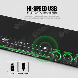 Micrófono de Mano Debra E-280 con Sistema de Efectos de Karaoke, Procesador DSP de Reverberación Pre-Stage para Minería de Audio, Interfaz Óptica USB para - Product Image 3