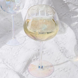 Bicchiere di vino rosso personalizzato bicchiere di vino calice di cristallo per bomboniere festa di compleanno - Product Image 5