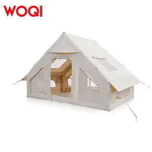 מפעל WOQI מספק 6-8 אנשים עם התקנה קלה של קמפינג חיצוני מתנפח אוהלי מפגשים משפחתיים