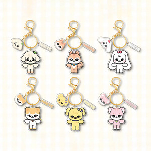Llavero de acrílico Spot Ive, nuevo colgante de dibujos animados de tres piezas, accesorios para llaves, recuerdo de Star Peripheral - Product Image 1
