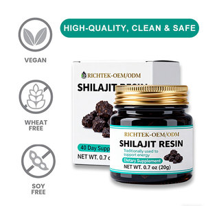برطمان طاقة راتنج شيلاجيت OEM/ODM Superfood بأحماض غير غمو أونصة (20 جم) إمداد لمدة 40 يومًا للبالغين وليس للنساء الحوامل - Product Image 3