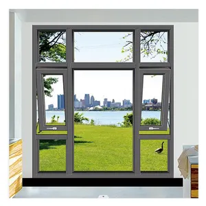 Isolation vitrage Commercial givré Transparent grille anti-cambriolage, auvent en verre coulissant fenêtres et portes pour jardin