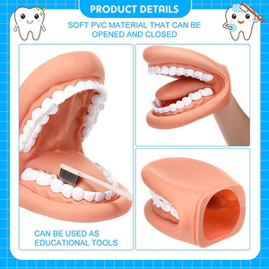 Miệng con rối với lưỡi răng miệng miệng con Rối tay răng miệng mô hình cho bé trai và bé gái dụng cụ giáo dục trị liệu ngôn ngữ - Product Image 5