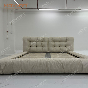 Бесплатная выборка, двухспальная кровать из ткани, регулируемая двухрамная одноместная американская кровать размера «King-Size», газовая подъемная кровать - Product Image 6