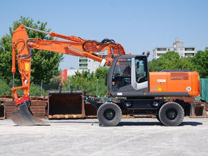 Excavadora de Ruedas 21T Zx210w Totalmente Hidráulica con Joystick, Pantalla de Monitor y Cabina con Aire Acondicionado - Product Image 4