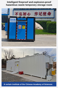 Giảm áp lửa giám sát lớn ngoài trời hóa chất nguy hiểm Tủ lưu trữ tạm thời có thể điều chỉnh cho nhà xưởng kho - Product Image 3