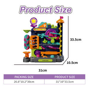 Lucky Toys Maze Ball Game Balles rotatives Jeu de piste de jeu à la main Jouets de plate-forme de balle Machine de jeu éducative pour enfants de 3 ans et plus - Product Image 4