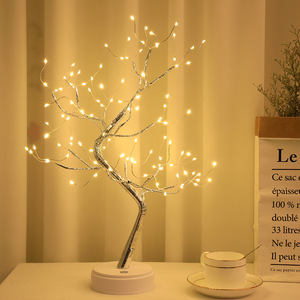 Battery/USB Operated Tabletop Bonsai <strong>Tree</strong> <strong>Light</strong> <strong>with</strong> 108 LED Copper Wire String <strong>Lights</strong> - Product Image 2