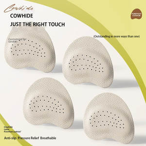 Sandalias de látex de piel de vaca con almohadilla para el antepié para aliviar el dolor antideslizante resistencia al deslizamiento respaldo adhesivo zapatos de verano almohadillas de tacones altos - Product Image 5