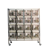 Cage de stimulation des rongeurs, accessoire de laboratoire pour rat, avec support