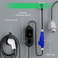 Chargeur EV portable 16A 3,5 kW Type 2 pour véhicule électrique, nouvelle conception, certifié CE RoHS, étanche IP55, pour usage domestique et extérieur