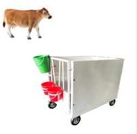 Enclos modulaire automatique en métal pour veau et box de sécurité individuel/double autoportant pour le soin des veaux et la clôture de la ferme