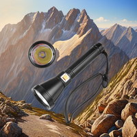 Torche LED haute puissance directe d'usine 26650/18650 XHP90 IP68 USB pratique amphibie plongée en plein air en alliage d'aluminium