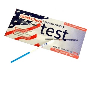 ชุดตรวจการตั้งครรภ์แบบเร็ว <span class=keywords><strong>HCG</strong></span> แบบแถบตรวจ ปรับแต่งได้ตามต้องการ ได้รับการรับรองมาตรฐาน CE ระดับ II - Product Image 1