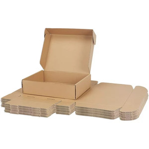 Encre de soja E-Commerce Panneaux marquables personnalisés Enveloppe kraft Boîte de papier pour vêtements à structure ondulée rigide pour emballage - Product Image 1