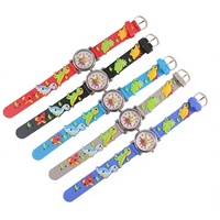 Montre enfant dinosaure 3D en PVC, ensemble de montres à quartz pour enfants
