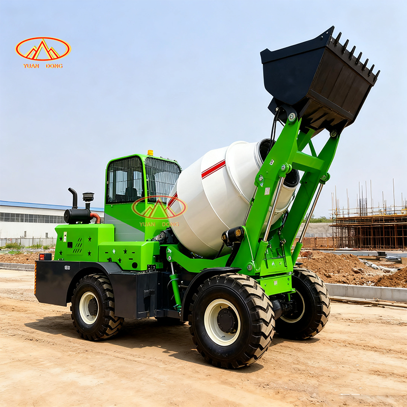 Self Loading Mobile Concrete Mixer Trailer