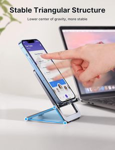 Soporte para Teléfono Celular JSAUX, Paquete de 2, Plegable, de Aluminio, Ajustable, Portátil para Escritorio, Compatible con Teléfonos de 4-8 Pulgadas //Kindle - Product Image 6