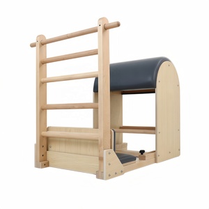 Silla <span class=keywords><strong>de</strong></span> <span class=keywords><strong>Pilates</strong></span> Combinada, Equipo <span class=keywords><strong>de</strong></span> Estudio <span class=keywords><strong>de</strong></span> <span class=keywords><strong>Pilates</strong></span> (Silla Wande para el Hogar) con Asa y Anillo <span class=keywords><strong>de</strong></span> Tracción, Utilizada para Yoga y Fitness - Product Image 3