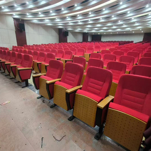 Sillas de Conferencia para <span class=keywords><strong>Muebles</strong></span> Comerciales, Silla Moderna de Tela Plegable para el Hogar, Oficina, Escuela, Auditorio, Iglesia, Acolchada - Product Image 3