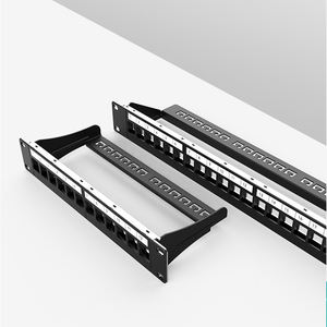 1U 8 <span class=keywords><strong>Port</strong></span> 12 <span class=keywords><strong>Port</strong></span> bakır kablolama yüksüz FTP bağlayıcı boş Patch Panel ile korumalı - Product Image 4