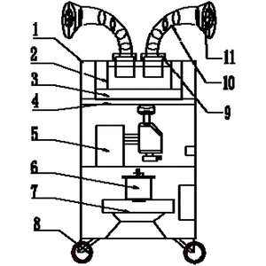 Collecteur de fumée aspirateur bras d'<span class=keywords><strong>aspiration</strong></span> ventilateur soudage extracteur de fumée Construction Restaurant Industries-Laser de soudage à l'arc argon - Product Image 2