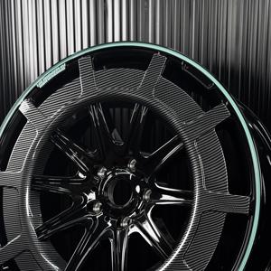 Rines de Aleación Híbrida Forjados con Anillo de Carbono de Alto Rendimiento y Lujo Extremo, Compatibles con Taycan, Rimac, Lucid, GTR, SF90, EQS - Product Image 2