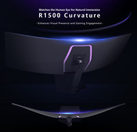 Moniteur de jeu incurvé de 49 pouces, 144 Hz, LCD, temps de réponse de 1 ms, 120 % SRGB, H-DMI, PC Gaming