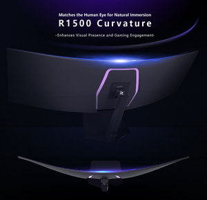 Écran <span class=keywords><strong>large</strong></span> incurvé de 49 pouces, moniteur LCD 144 Hz, moniteur de jeu pour <span class=keywords><strong>PC</strong></span>, écran ultra <span class=keywords><strong>large</strong></span> - Product Image 3