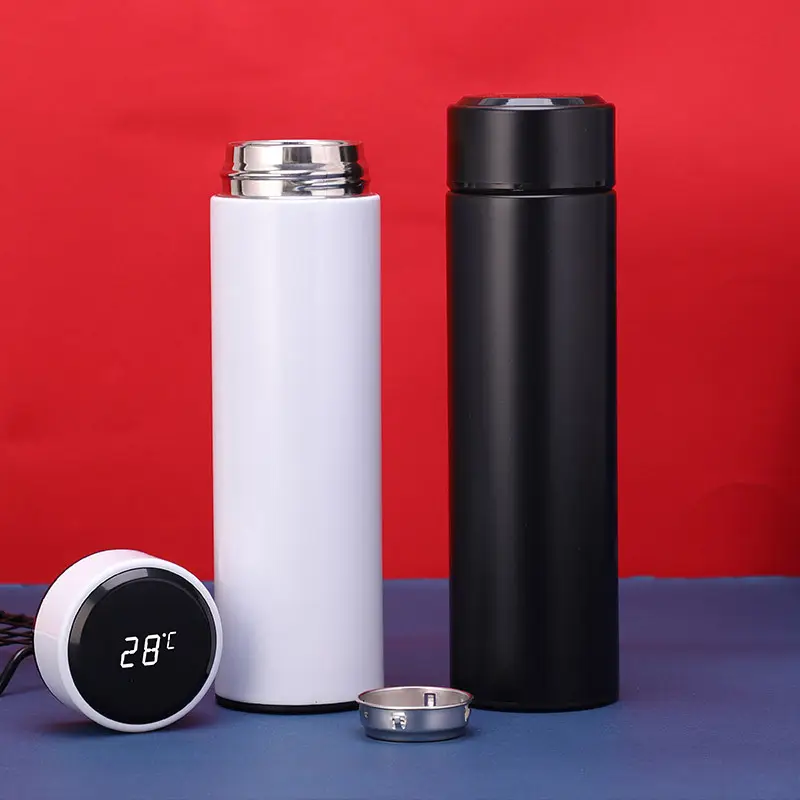 Yongkang Available stocks Electronic Temperature Uv Smart drink 500ml Smart Thermos Stainless Water Bottle Bulk in tumbler