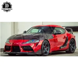 MB Style ฝาปิดกันชนหน้าคาร์บอนไฟเบอร์,ฝาปิดเครื่องยนต์สำหรับ Toyota A90 Supra GR 19-22