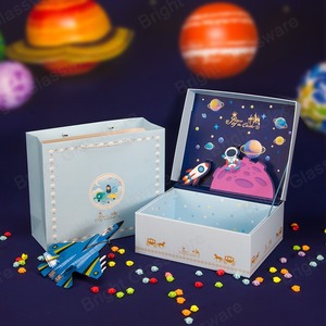 High quality luxury <b>pink</b> cartoon paper card <b>gift</b> packaging <b>box</b> bag, can be customized according to needs - Product Image 3