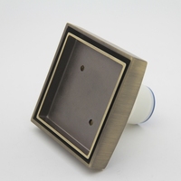Siphon de sol de salle de bain en laiton chromé moderne de haute qualité avec nettoyage et installation faciles