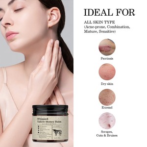 Crema Hidratante Antienvejecimiento con Miel Natural Orgánica para Rostro y Cuerpo de Mujer, Marca Privada, Estampado Dorado, Uso Diario, Piel Normal - Product Image 2