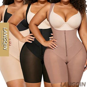 Body sculptant taille haute pour femme grande taille avec contrôle du ventre, fermeture éclair durable de haute qualité, corset amincissant - Product Image 1