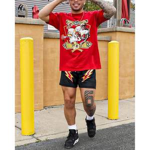 Pantalones Cortos Deportivos Retro para Hombre DiotSr, Pantalones Cortos de Baloncesto, Color Rosa, Transpirables, con Bolsillos y Cordón Ajustable - Product Image 3