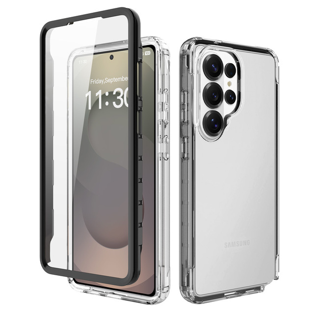 Clear Anti-Yellow Hard PC Cell Phone Case Shockproof Soft TPU Mobile Back Cover for Samsung S26 Edge S25 Ultra S24 Plus A36 A56