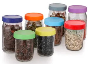 उच्च गुणवत्ता पुन: प्रयोज्य रिसाव सबूत रंगीन खाद्य ग्रेड प्लास्टिक मेसन जार ढक्कन