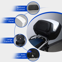 Top case rigide pour moto Honda XL750 Transalp, capacité 50L, fixation rapide, coffre de rangement arrière pour moto