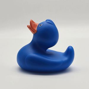 Pato de Vinilo Personalizado al por Mayor, 9 cm, Azul, Grande, Juguete Sonoro para Educación Temprana Infantil, Logotipo Personalizado, Celebridad de Internet - Product Image 3
