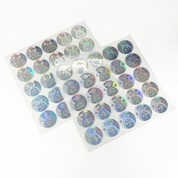 Pegatinas de holograma 2D/3D personalizadas, etiquetas de holograma de plata/oro, etiquetas holográficas para sello de seguridad