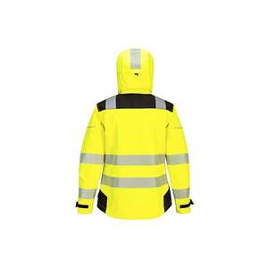 Portwest PW3 PW389YBRM Hi-Vis แจ็กเก็ตฝนผู้หญิงสีเหลือง/ดำ-5036108388196ทุกสภาพอากาศ - Product Image 2