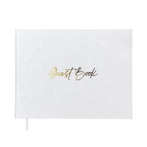 Custom Beige Linen Wedding Guestbook Gold Goil Birthday Wedding Signature <strong>Book</strong> Natural Album <strong>Photo</strong> Landscape Drawing Notebook