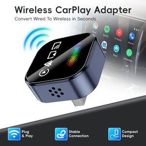 Factory 4 in 1 Wireless CarPlay Android Auto <b>Adapter</b> Universal Wired to Wireless Dongle Support Mirroring AirPlay OEM - Product Image 1